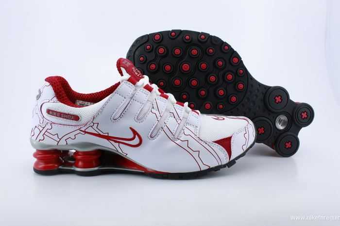 rouge et blanc Nike Shox NZ chaussures (3)